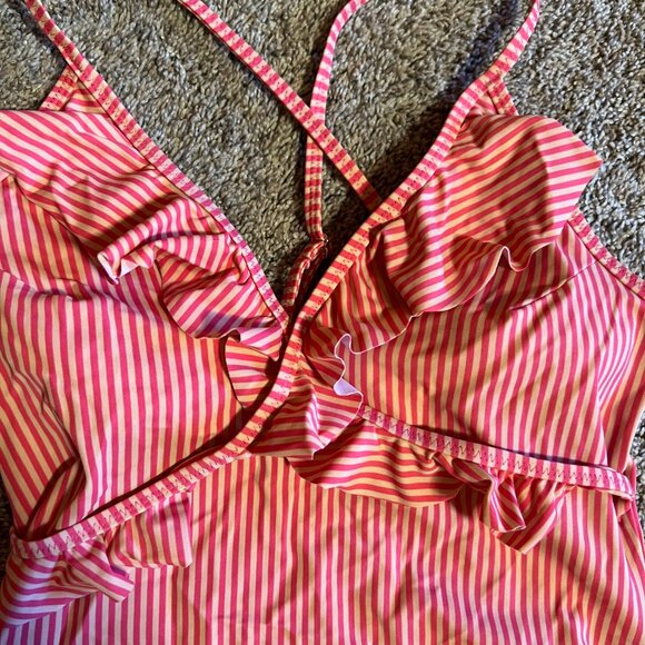 Motherhood Maternity Ruffled Tankini Swimsuit size small - Picture 4 of 4